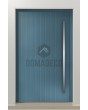 PIVOT V62 - aluminium taatsdeur met verticaal frezen