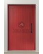 LIM V62 - aluminium voordeur met verticaal frezen