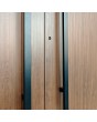 LIM v62 dubbel - aluminium dubbele deur met verticale strepen