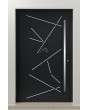 PIVOT Vario-inox - aluminium draaideur met strepen