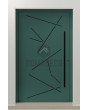 PIVOT Vario-inox - aluminium draaideur met strepen