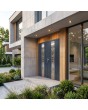 LIM W322 dubbele - aluminium dubbele inbraakwerende deur met glas
