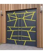 LIM W360 dubbel - massieve dubbele aluminium deur met strepen