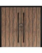 LIM WOODLINE 2 Double - aluminium dubbele deur bekleed met Tambora hogedruklaminaat in houtlook