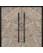 LIM WOODLINE 3 Double - aluminium dubbele deur met Fir Platinum houtimitatie