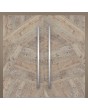 LIM WOODLINE 3 Double - aluminium dubbele deur met Fir Platinum houtimitatie