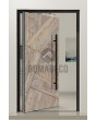PIVOT WOODLINE 3 - draaideur met dekking in dennenhout imitatie Platinum