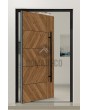 PIVOT WOODLINE 4 - draaideur met afdekking Creek Larch hogedruklaminaat met houtlook