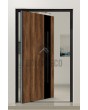 PIVOT WOODLINE 5 - draaideur met afdekking Barrique Oak hogedruklaminaat houtimitat