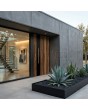 Aluminium voordeur met houtlook, bekleed met Barrique Oak HPL 