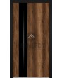 LIM WOODLINE 5 - aluminium toegangsdeur met houtlook, bekleed met Barrique Oak hogedruklaminaat