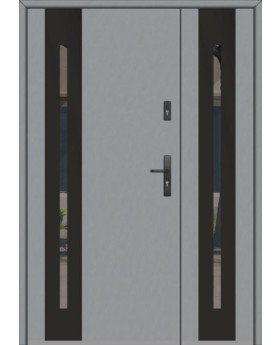 Fargo 26B DB - moderne strakke voordeur met zijpaneel