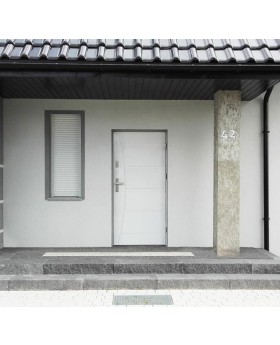 Fargo 26 F - voordeur met brievenbus
Kleur: wit