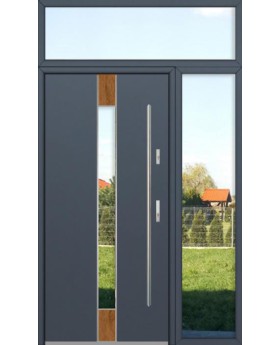 aangepaste configuratie - Fargo deur met rechts en boven stadslicht (uitzicht vanaf de buitenkant)