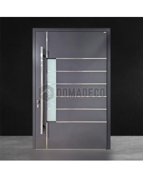 Antraciet aluminium taatsdeur