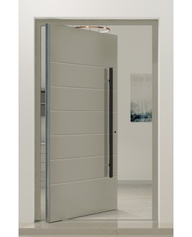 PIVOT AP05 - moderne aluminium draaideur met ribben
