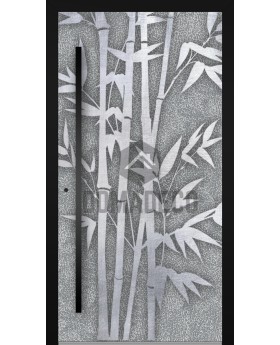 LIM Bamboo - voordeur met bamboetextuur van gefreesd metaal