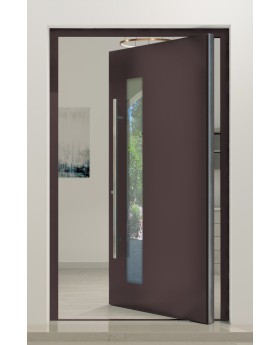 PIVOT C8 - Pivot aluminium designdeur met glas