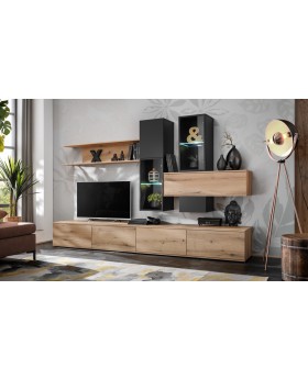 Cannes - moderne wandmeubel met tv-standaard