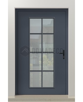 PIVOT CL06 - klassiek vormgegeven traditionele aluminium taatsdeur met glas