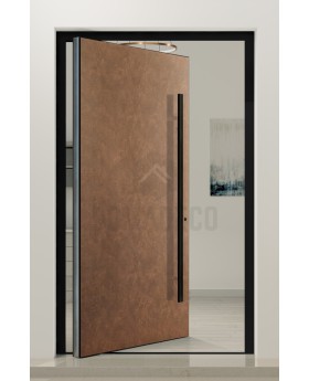 PIVOT Corten - Voordeur van aluminium in Corten-look