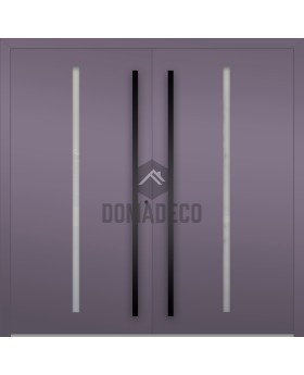 LIM Flet B dubbel - aluminium dubbele scharnierende voordeur met verticaal glas