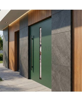 Groene, betaalbare aluminium voordeur van hoge kwaliteit
