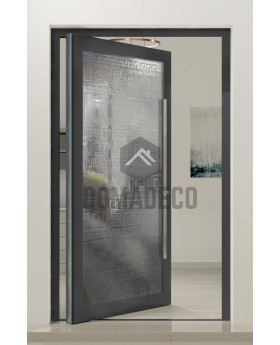 PIVOT FS3 - aluminium draaideur met smeltglas