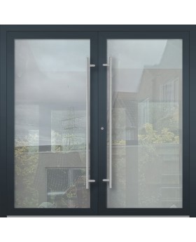 LIM GLASS dubbel - dubbele veiligheid volledig glazen aluminium voordeur