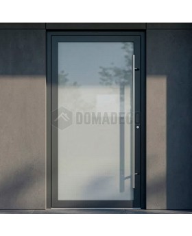 Volledig matglazen aluminium voordeur