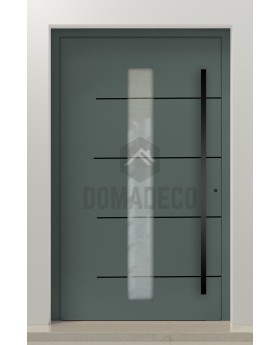 PIVOT Gryf-B - veilige aluminium grote draaideur met glas