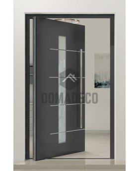 PIVOT Gryf-B - veilige aluminium grote draaideur met glas