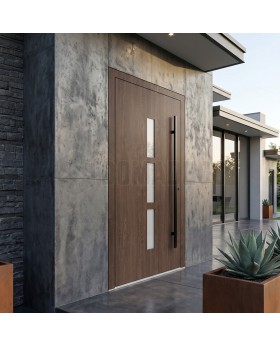 Walnut Energiezuinige aluminium voordeur
