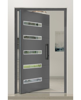 PIVOT 39 - aluminium voorgehangen aluminium draaideur