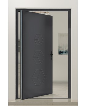 PIVOT V19 - Grote thermisch gescheiden aluminium draaideur