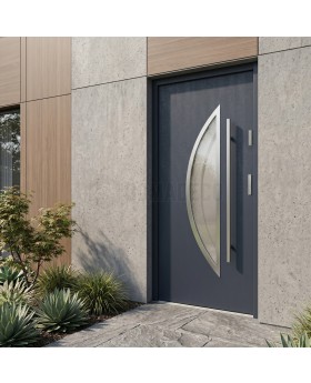 Anthracite veiligheidsdeur met één vleugel