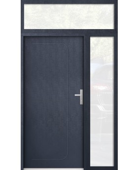 aangepaste configuratie - STA deur met Rechtsaf en bovenste stadslicht (uitzicht vanaf de buitenkant)