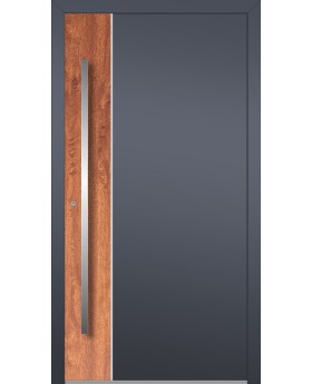 LIM V22 - aluminium voordeur met natuursteen