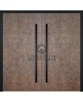 LIM V53 dubbel - dubbele aluminium voordeur bekleed met gesinterd kwarts