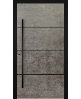 LIM V56 - aluminium voordeur bekleed met gesinterd kwarts