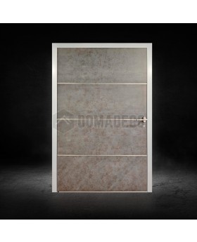 Aluminium draaideur bekleed met gesinterd kwarts