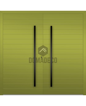 LIM V58 dubbele - aluminium buitendraaiende dubbele deur met ribben