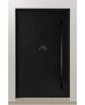 PIVOT V62 - aluminium taatsdeur met verticaal frezen
