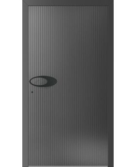 LIM V62 - aluminium voordeur met verticaal frezen