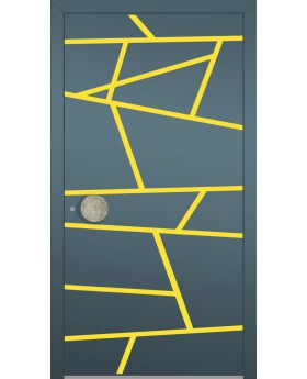 LIM W360 - moderne aluminium voordeur met strepen
