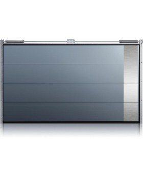 WIS E1D1 - sectionale garagedeur met zilveren sierelement