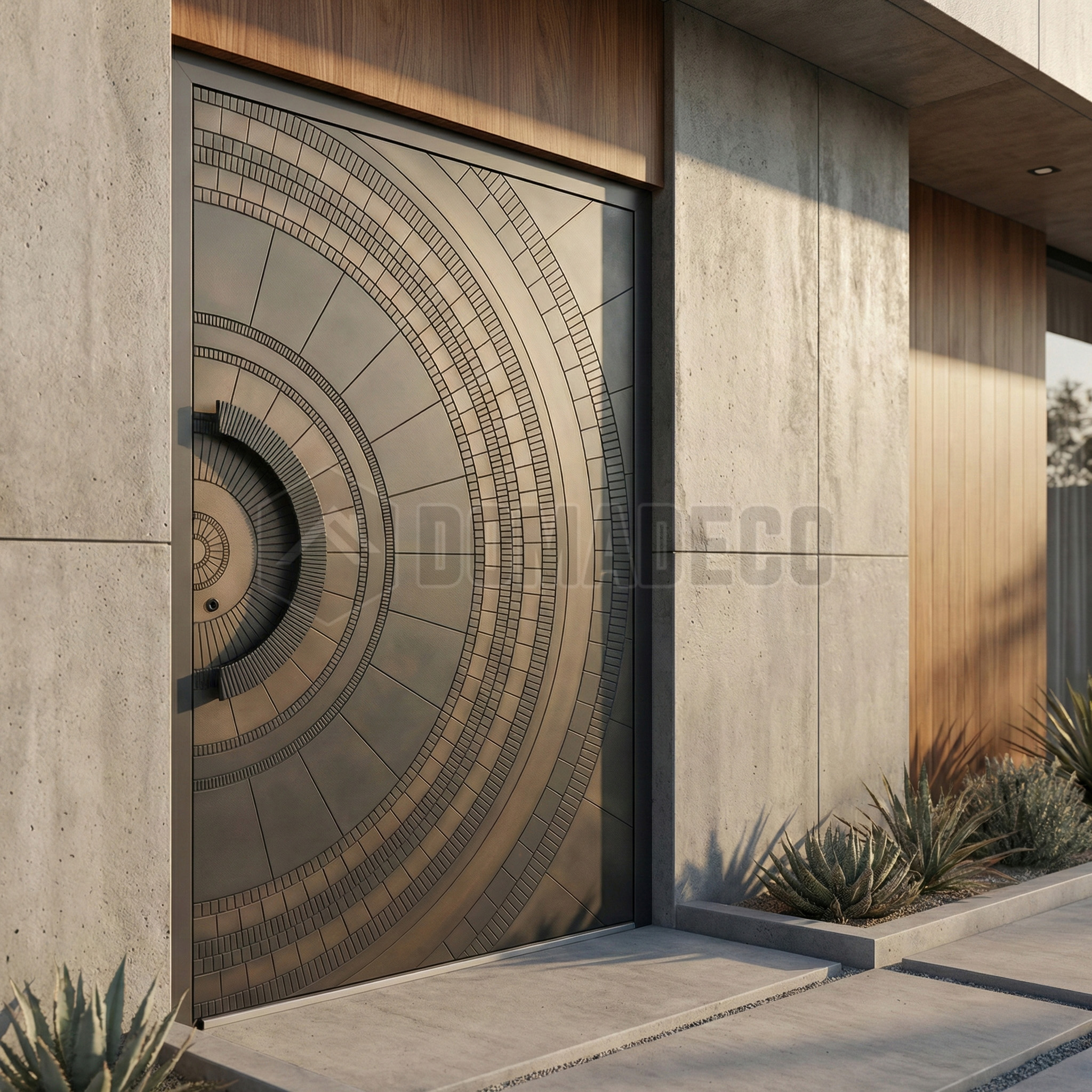 Aluminium voordeur met Liquid Metal